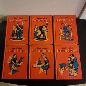 VTG 1950 - 62 Uncle Arthur’s Bedtime Stories Volume 1 - 6 Book Set Rare Like New